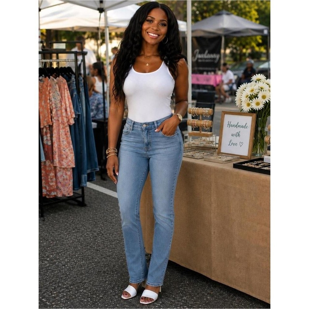 Classic Light Blue Skinny Jeans for Women